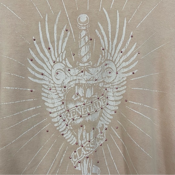 Renegade Classics Vintage Women’s L Pale Pink Long Sleeve Thermal Top Y2k - Picture 4 of 7